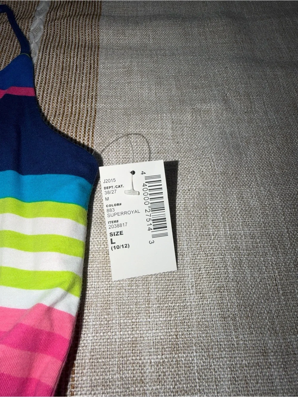 The Children's Place NWT Striped Tank Maxi Dress - Pink, Navy, Aqua, Lime